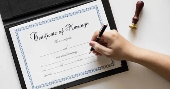 Church Marriage Certificate Legal