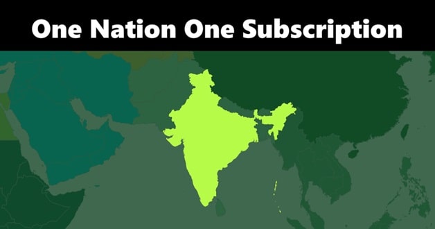 One Nation One Subscription